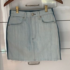 NEW Rag & bone two tone high waisted denim skirt